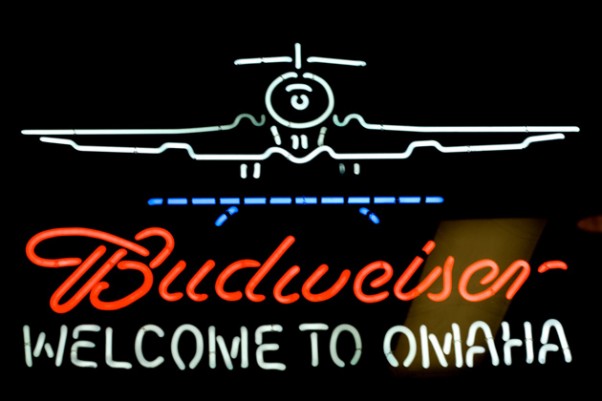 Could this snazzy neon Budweiser sign soon welcome you at an airport near you? (Photo by Jeremy Brooks, CC BY-NC)