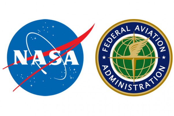 NASA and FAA logos