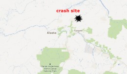 Crash site of the Piper PA-32 Saratoga. (Map by Google/Matt Molnar)