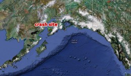 Map of the crash site in Homer, Alaska. (Map by Google/Matt Molnar)