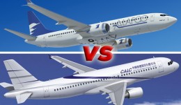 Boeing vs Airbus Farnborough