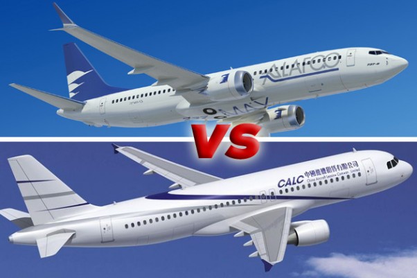 Boeing vs Airbus Farnborough