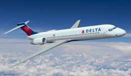 Rendering of a Delta Air Lines Boeing 717. (Image by Delta)