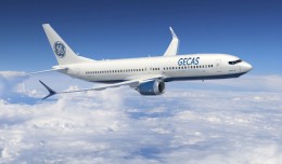 Boeing 737 MAX 8 wearing GECAS livery. (Image by Boeing)