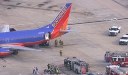 Southwest Flight 709 at BWI. (Photo via WBAL TV)