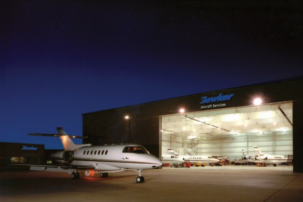 Hawker Aircraft Services at Little Rock Airport. (Photo by Hawker Beechcraft)