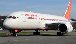 Air India's first Boeing 787-8 Dreamliner, VT-ANH, seen in March 2012. (Photo by Andrew W. Sieber via Flickr, CC BY-NC)