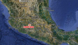 The Bell helicopter crashed into Lake Zirahuen. (Map by NYCAviation/Google Maps)