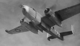 A North American PBJ-1H Mitchell bomber of U.S. Marine Corps bomber squadron VMB-613 with its bomb bay doors open. (Photo by US Marine Corps)