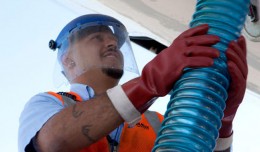 This job stinks -- literally -- but somebody's got to do it, and on "Airport 24/7: Miami" that somebody is Albert Coreschi. (Photo by Travel Channel)