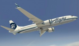 Rendering of an Alaska Airlines Boeing 737 MAX 8. (Image by Boeing)