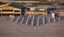 43 Eclipse 550 Jets together on the tarmac at Branson Airport for the Eclipse Owners Club Fall Fly-In. (Photo by Branson Airport)