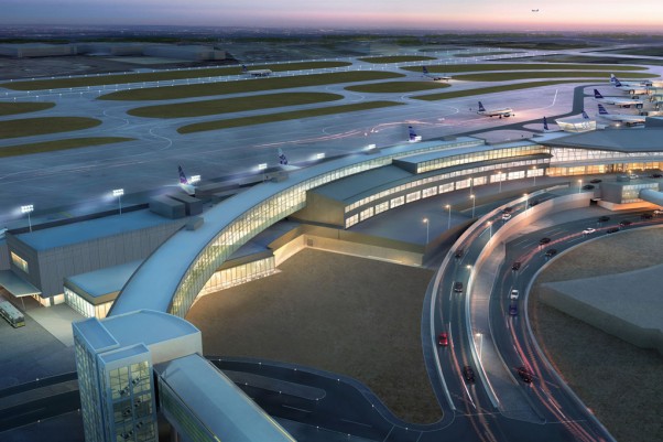 Rendering of JetBlue's new JFK Airport T5i. (Image by JetBlue)