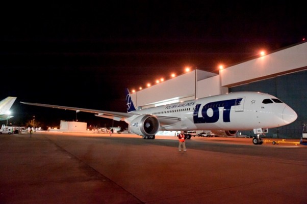 LOT Polish Airlines first Boeing 787-8 Dreamliner. (Photo by Boeing)