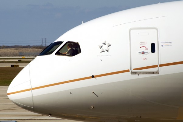 United Airlines Boeing 787 Dreamliner. (Photo by Kevin Koske)
