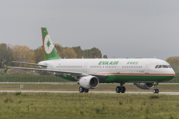 EVA Air takes delivery of its first Airbus A321. (Photo by Airbus)