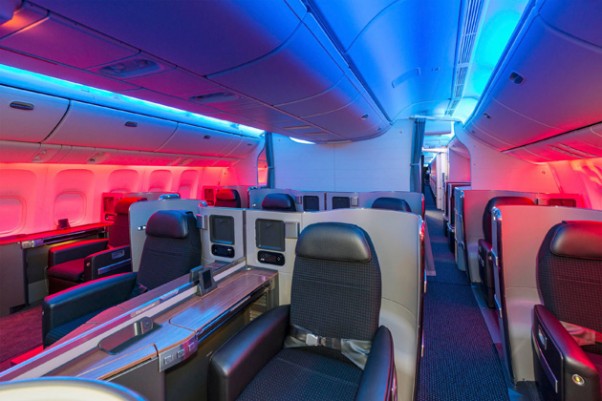 No more computer renderings: This is a real photo inside a real American Airlines Boeing 777-300ER. (Photo by PRNewsFoto/American Airlines)