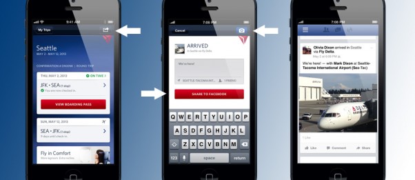 Fly Delta iOS social sharing graphic