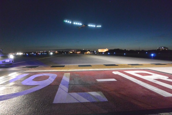 Solar Impulse Departing IAD- Photo Credit: Metropolitan Washington Airports Authority