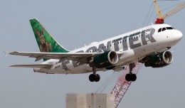 The last Frontier A318, taking off from Phoenix . Credit: Jeremy D. Dando