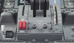 787 Throttle Control and Fire Levers