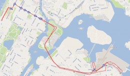 Bus Time shows the large gap between buses on the M60 LGA route