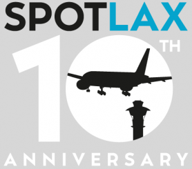 SpotLAX 10th anniversary logo.